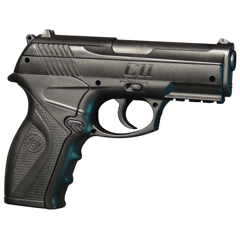 Crosman, Model C11 Pistol, .177 Bb, Black Synthetic Stock, Co2, Semi Automatic, 480 Feet Per Second