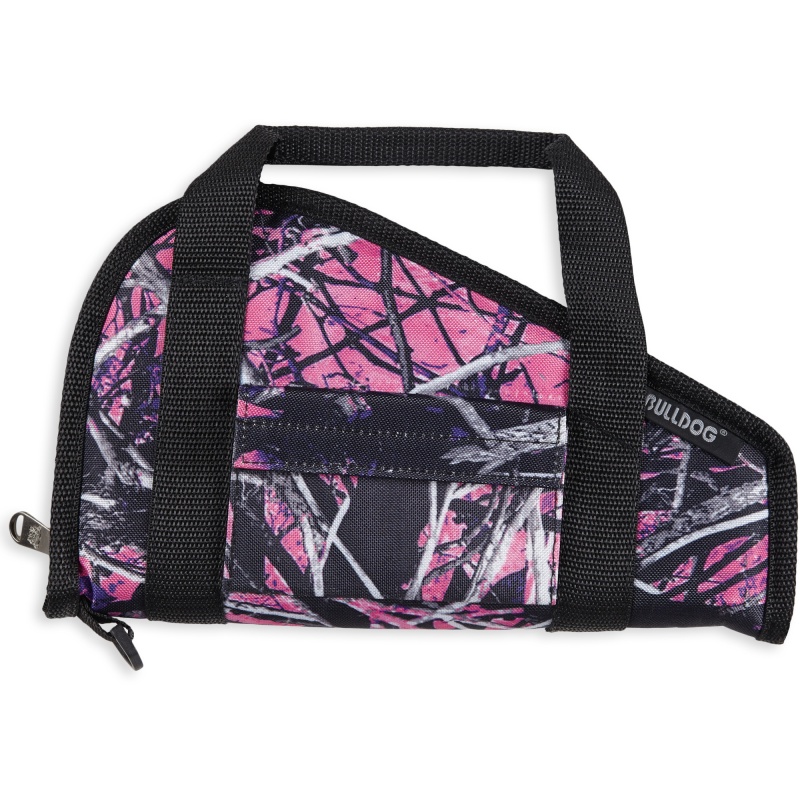 Bulldog Cases, Single Handgun Rug, Small, Muddy Girl Camo Finish, Nylon, Velcro Accessory Pocket
