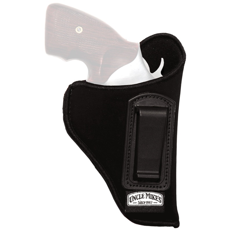 Uncle Mike's, Inside The Pant Holster, Size 2, Fits Medium Revolver With 4" Barrel, Right Hand, Black