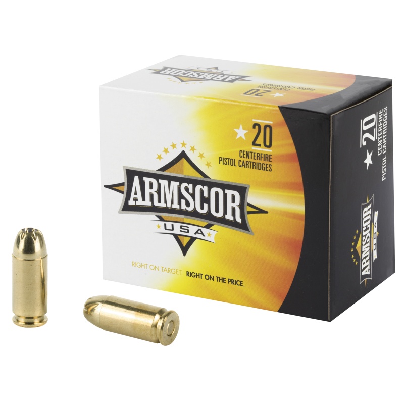 Armscor, 40 S&W, 180 Grain, Jacketed Hollow Point, 20 Round Box