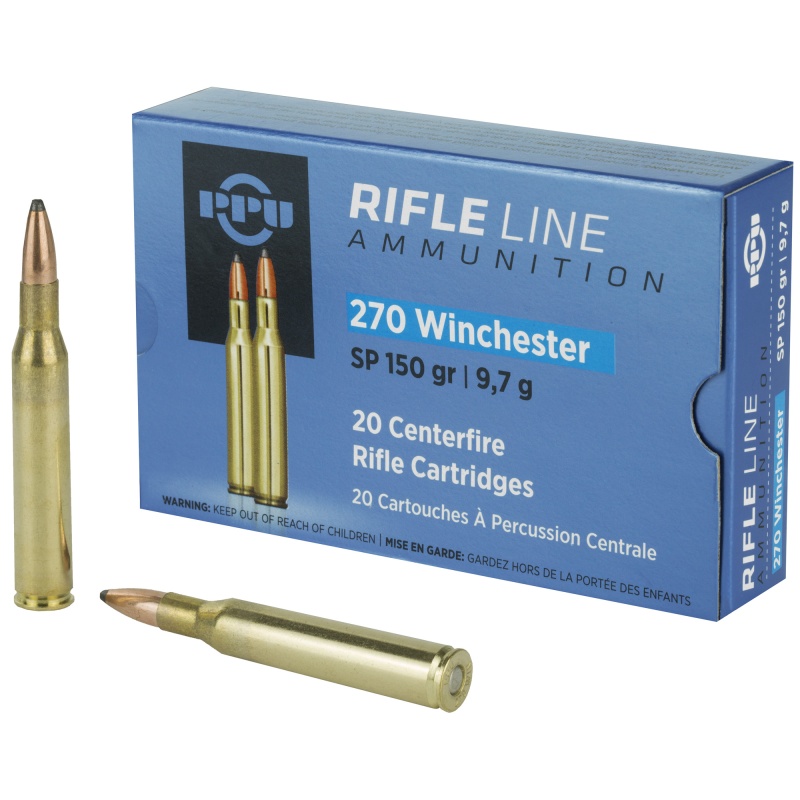 Prvi Partizan, Rifle, 270 Win, 150 Grain, Soft Point, 20 Round Box