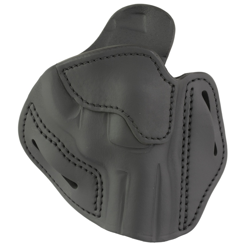 1791 Gunleather, Revolver Holster, Outside Waistband Holster, Size 4.3, L Frame, Fits Colt Python .357/.38 Or Smith & Wesson 686 Plus, Steer Hide, Stealth Black, Right Hand