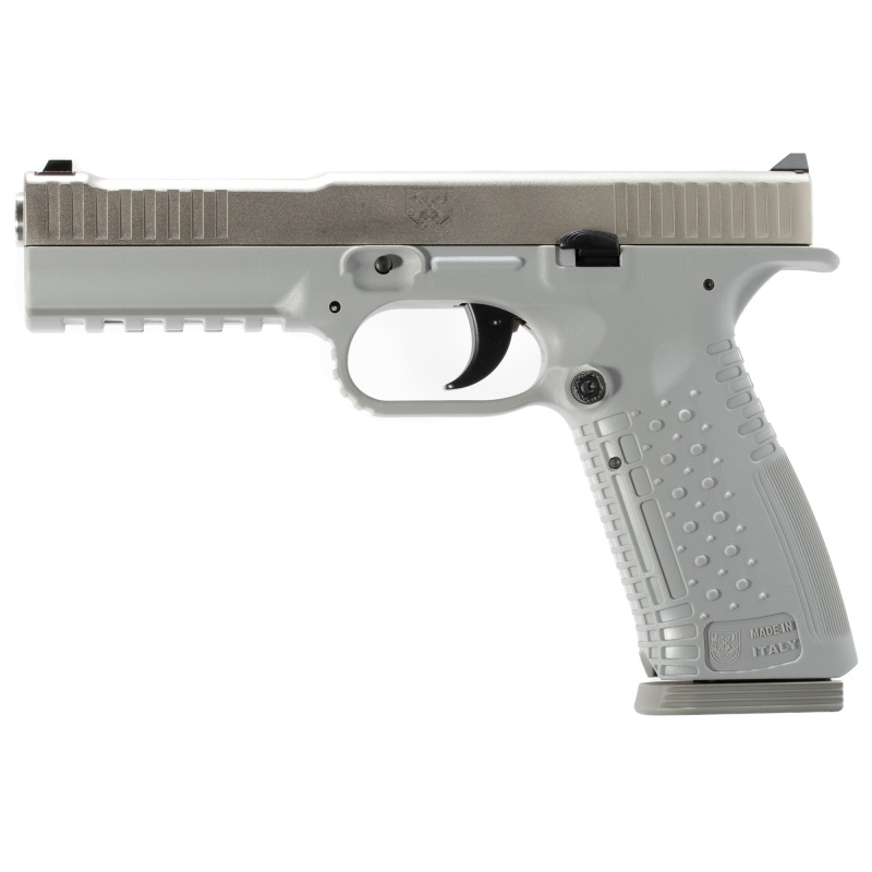 American Precision Firearms, Strike One, Semi-Automatic, Striker Fired, Full Size, Polymer Frame Pistol, 9Mm, 5" Barrel, No Manual Safety, Cerakote Finish, Silver Frame And Stainless Steel Slide, 17 Rounds, 2 Magazines