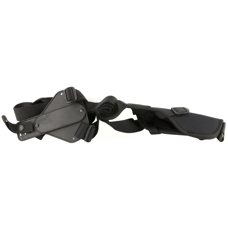 Uncle Mike's, Vertical Shoulder Holster, Size 1, Fits Medium Auto With 4" Barrel, Right Hand, Black