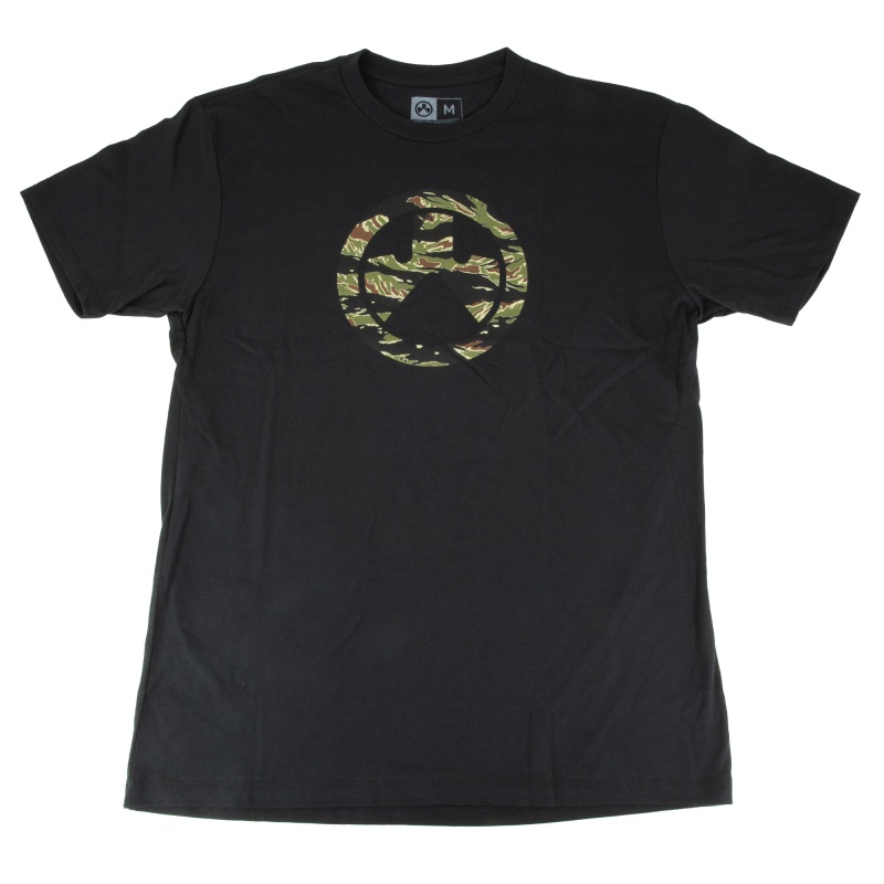 Magpul Industries, Tiger Stripe Icon Logo, T-Shirt, Medium, Cotton Polyester Blend, Black