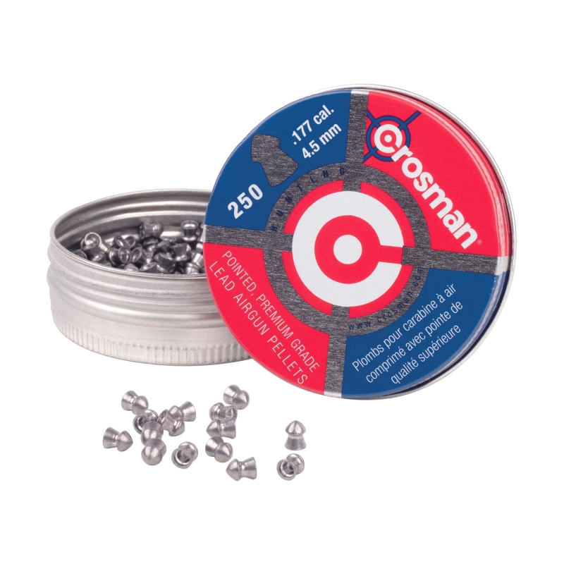 Crosman Pointed .177 Pellet, 250 Per Card