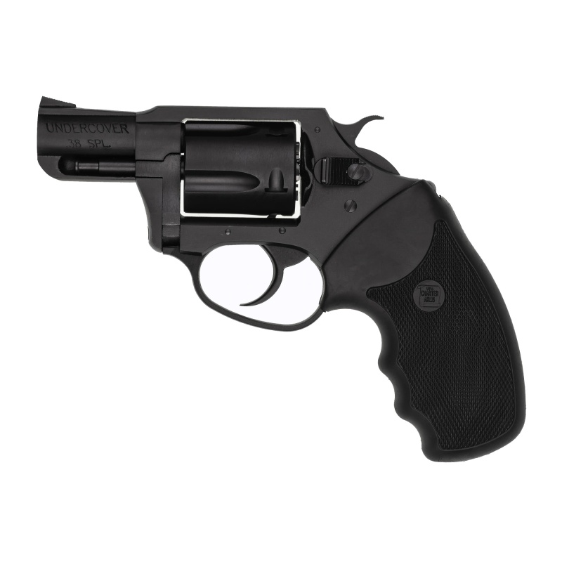 Charter Arms, Undercover, Revolver, 38 Special, 2" Barrel, Aluminum, Blued Finish, Black, Rubber Grips, Fixed Sights, 5 Rounds