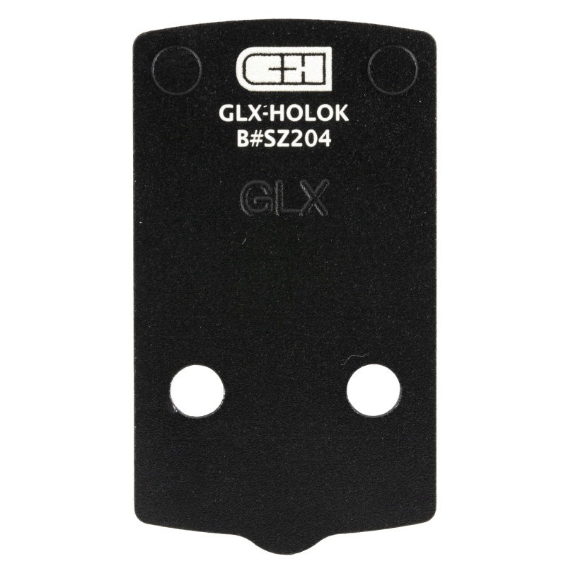 C&H Precision, V4, Optic Mounting Plate, Fits Glock 43X/48 Mos To Holosun 407K/507K, Anodized Finish, Black, Includes Mounting Hardware