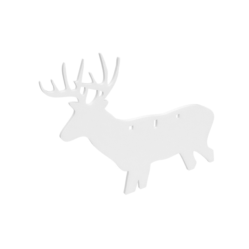 Birchwood Casey, Ar500 Gong, Deer Silhouette Target, 3/8", 3-Hole, White