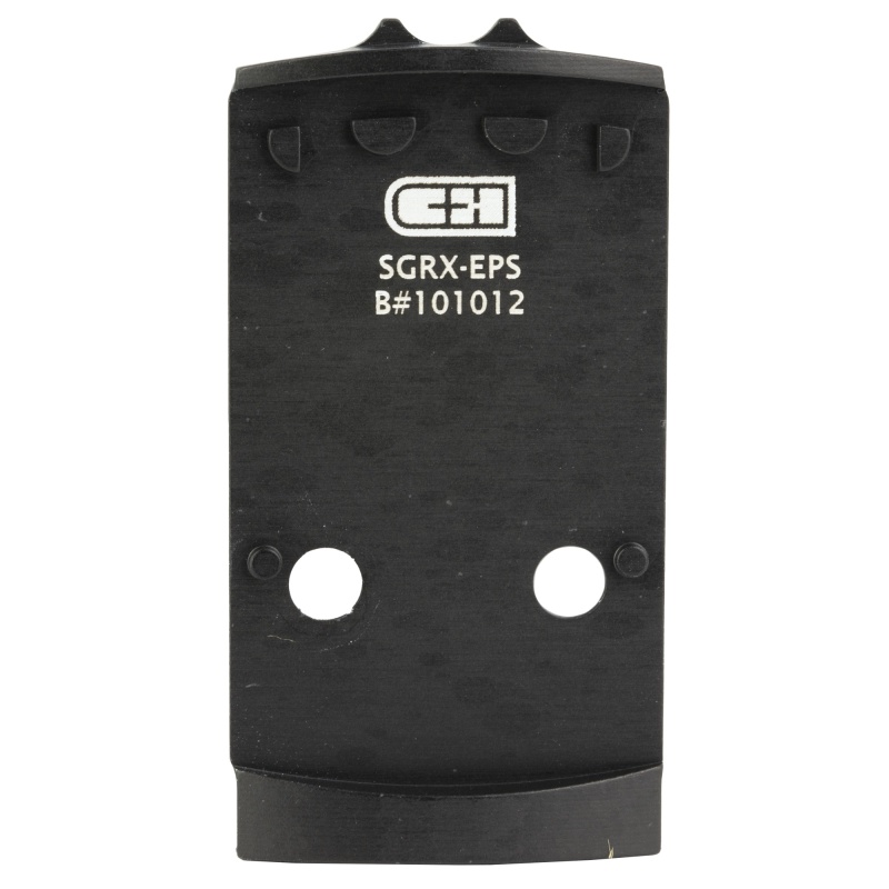 C&H Precision V4 Optic Mounting Plate for SIG Sauer P320 to Holosun EPS/EPS Carry, Black