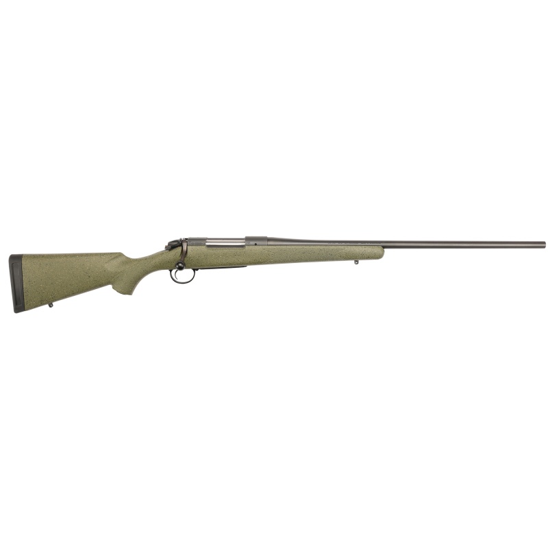 Bergara, B-14 Series Hunter Rifle, Bolt Action Rifle, 300 Winchester Magnum, 24" Barrel, Cerakote Finish, Black, Green With Black/Tan Dots Synthetic Stock, Hinged Floorplate, 3 Rounds, Right Hand