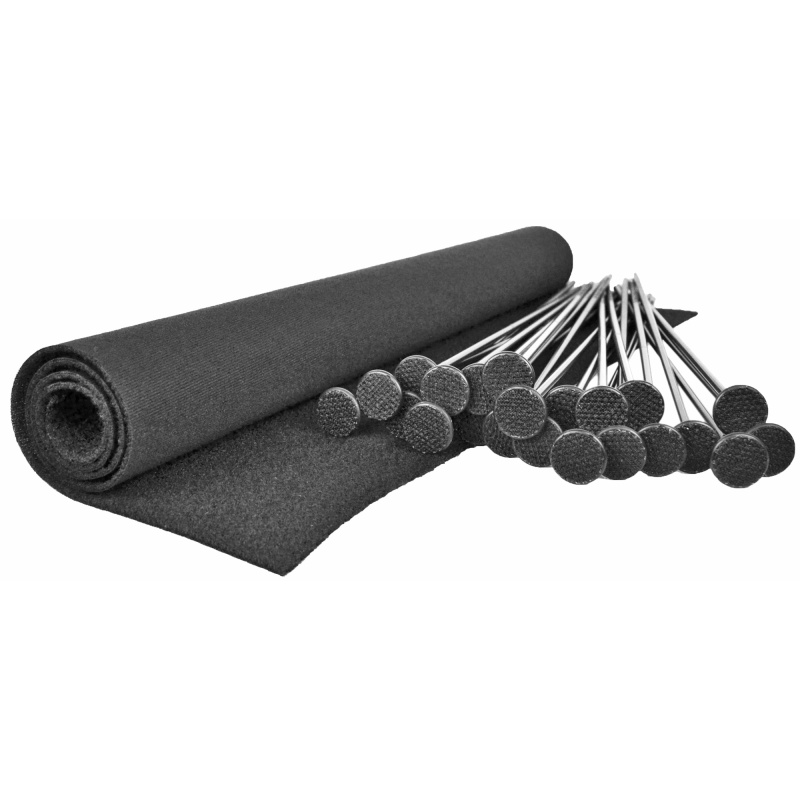 Gun Storage Solutions, Rifle Rod 20 Pack Starter Kit Includes 20 Rods And Fabric Size 15" X 30"