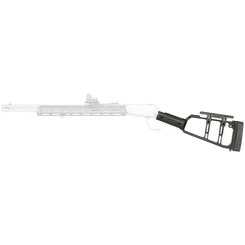 Midwest Industries, Lever Stock, Straight, Fits Rossi R92 Straight Grip Lever Action Rifles, Anodized Finish, Black