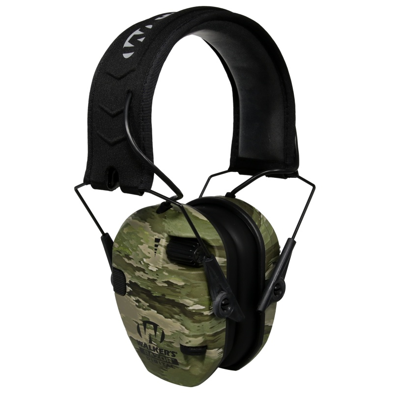 Walker's, Razor Digital Muff, Electronic Earmuff, Atacs Camo
