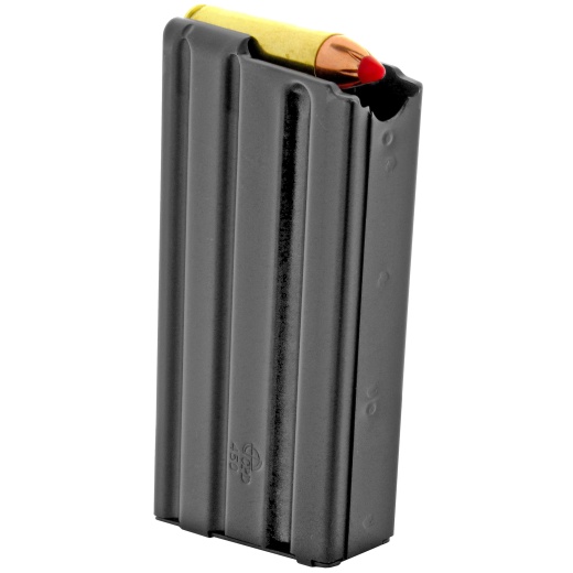 Duramag, Magazine, 450 Bushmaster, 5 Rounds, Fits Ar Rifles, Stainless Steel, Black Anti-Tilt .450 Agf Follower, Black