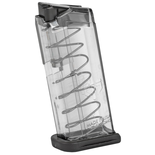 Elite Tactical Systems Group, Elite Tactical Systems Group, Magazine, 9Mm, 7 Rounds, Fits Glock 43, All Generations, Polymer, Clear