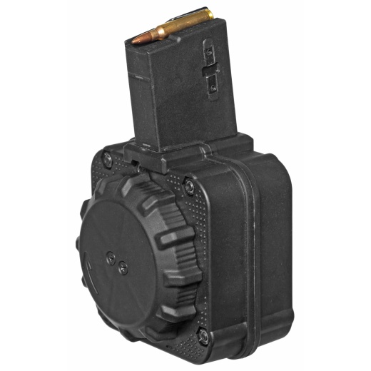 Promag Industries, Drum Magazine, 223 Remington/556Nato, 65 Rounds, Fits Ar Rifles, Polymer, Black