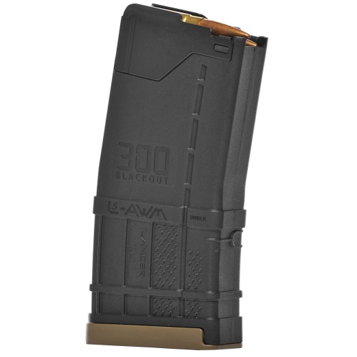 Lancer Systems, Magazine, L5 Advanced Warfighter, 300 Blackout, 20 Rounds, Fits Ar Rifles, Polymer, Opaque Black