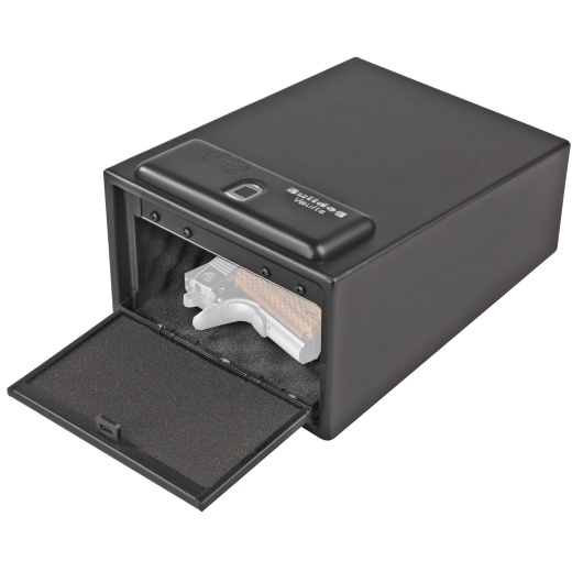 Bulldog Cases, Magnum Biometric Pistol Vault, 11.5"X8"x5.5", Black, Now Shipping In Safe Mode