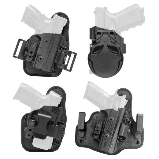 Alien Gear Holsters, Core Carry Package, 1.5" Belt Slide Holster, Black, Fits 5" 1911, Standard Clips, Right Hand