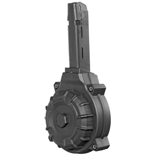 Promag Industries, Drum Magazine, 40 S&W, 50 Round, Fits Glock 22/23/27, Polymer, Black