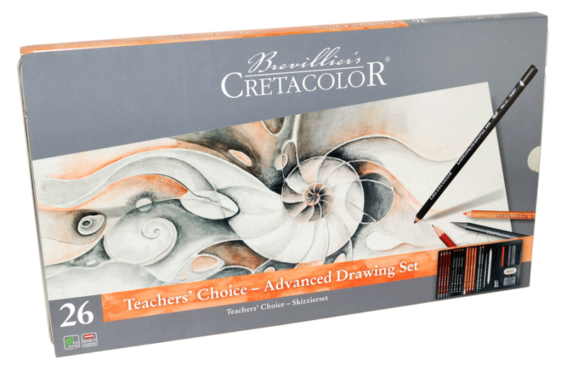 Cretacolor Teacher's Choice Advanced Tin Set Of 26