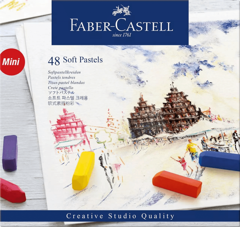 Faber-Castell Studio Soft Pastel Cardboard Box Of 48 (Half Length)