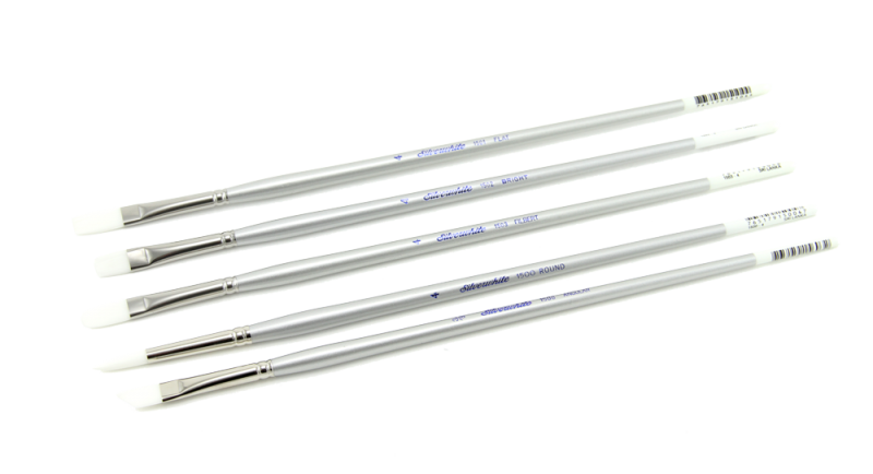 Silver Brush Silverwhite Brush Set Of 5 - Long Handles