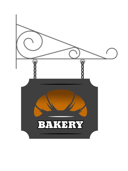 Replacement Double Sided Print For Hanging Sign Scroll Bracket - 24" | Custom Shape 2