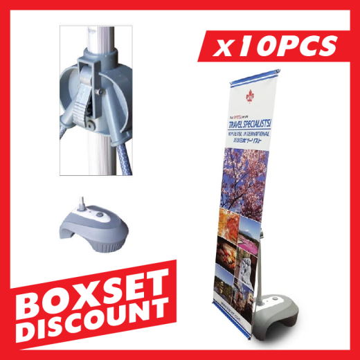 Double Sided Outdoor X Banner Stand Water Base - Box Set [Qty 1 Pcs]