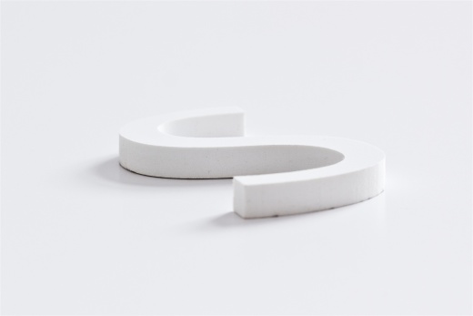 White PVC Router Cut Letters - 1/4" (6Mm) Thick