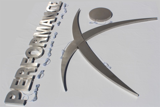 Halo/ Back Lit Stainless Steel Letters for Indoor & Outdoor Signage - 70W X 102H