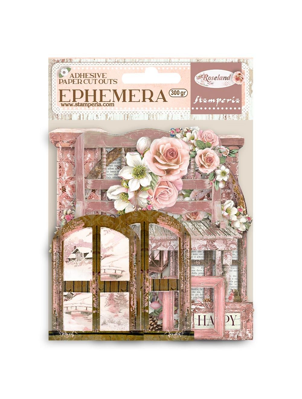 Ephemera - Elements - Adhesive Paper Cut Outs - Oh La La - Stamperia