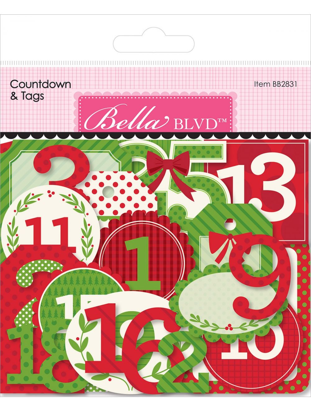 Carta Bella Cardstock Ephemera-Frames & Tags, A Wonderful Christmas