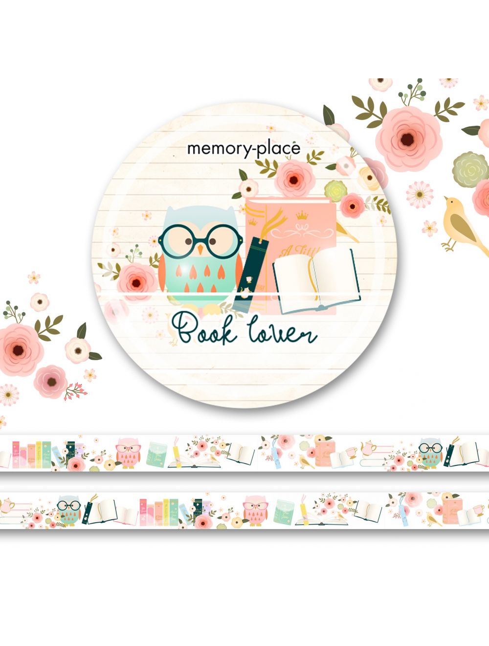 Memory Place Washi Tape 15Mmx5m-Book Lover #1