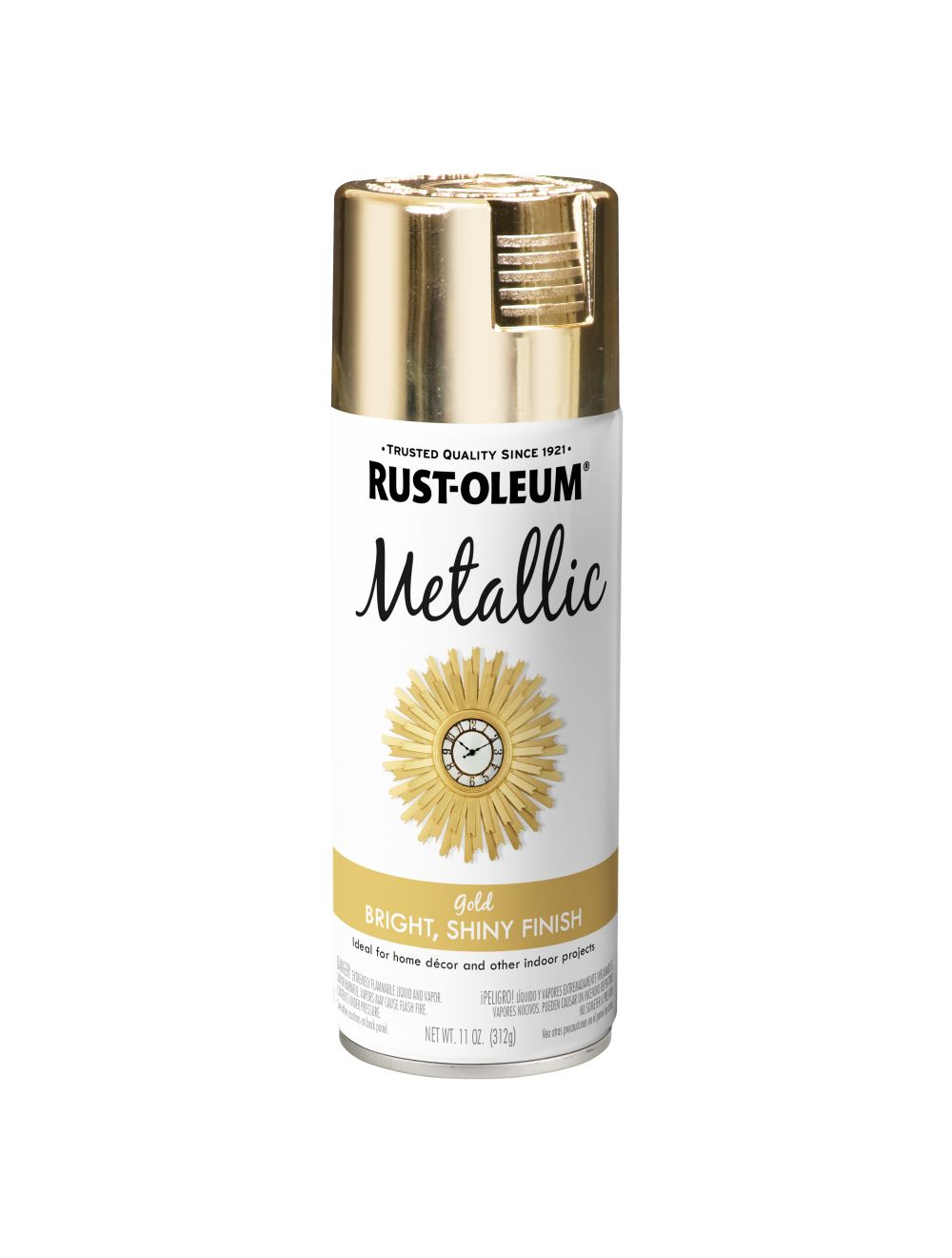 Rust-Oleum Metallic Spray Paint 12Oz-Gold Metallic