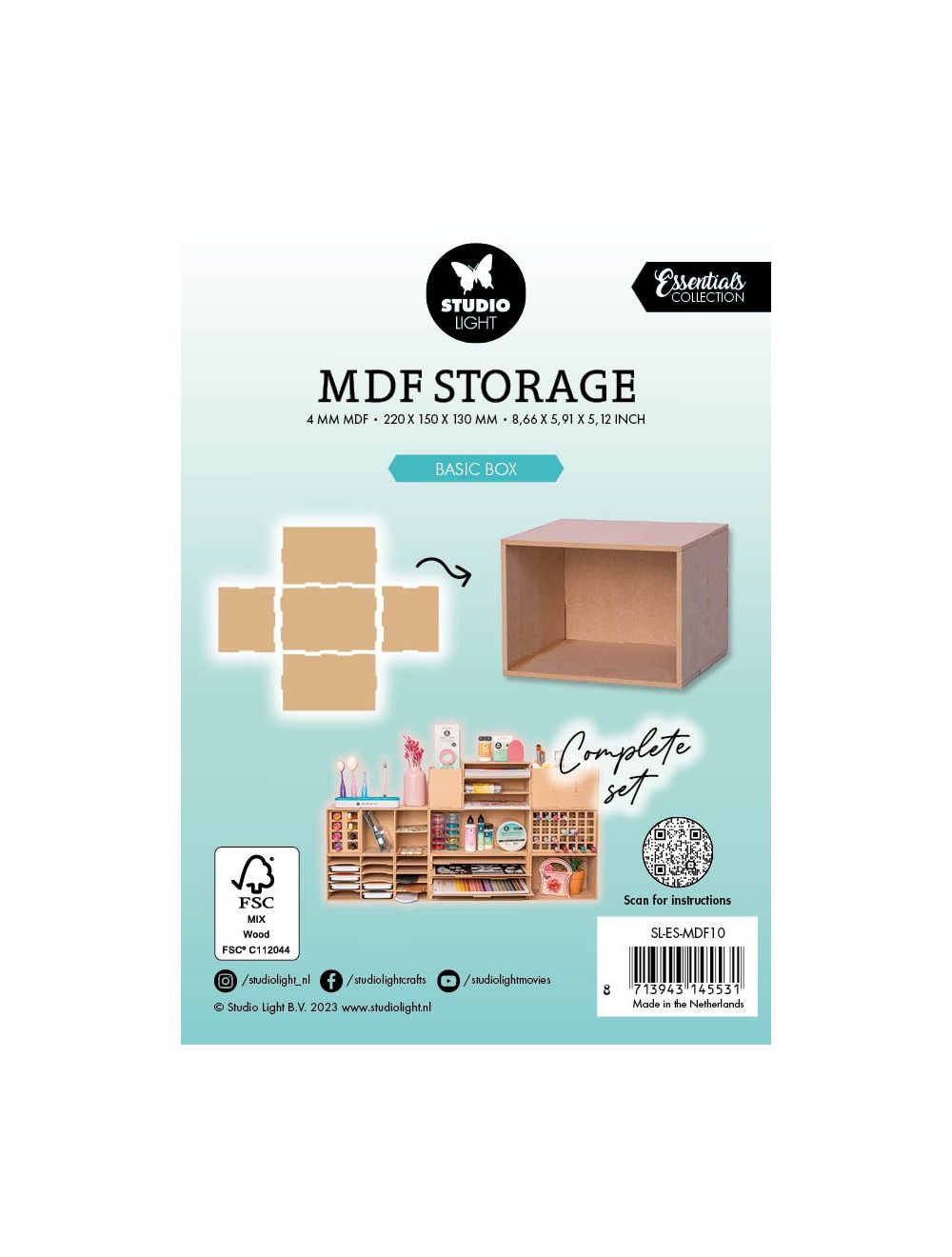 Studio Light Mdf Storage Essentials-Nr. 10, Basic Box