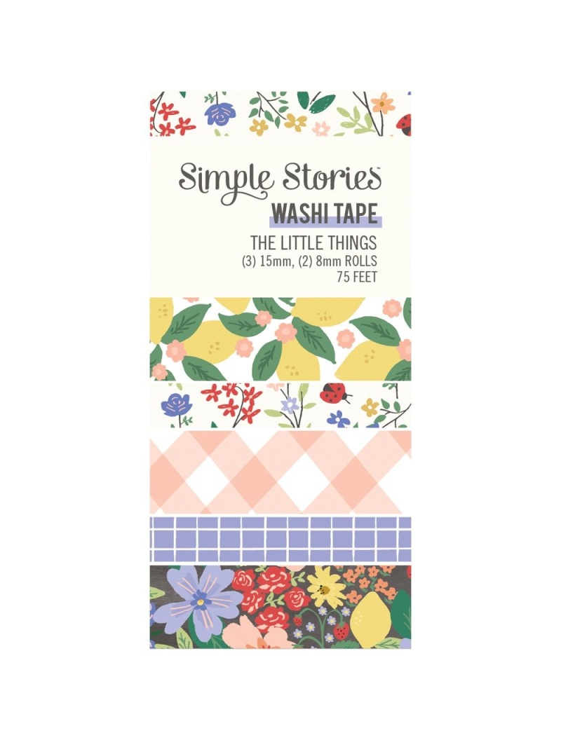 Simple Stories Hearth & Holiday Washi Tape 5/Pkg