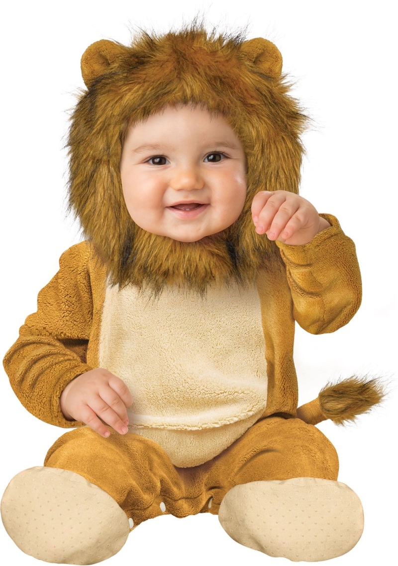 Fun World Kids' Toddler Baby's Cuddly Lion Infant Costume, Multi, Small
