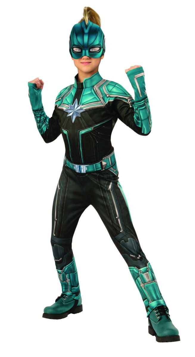 Kids Captain Marvel Deluxe Kree Girl's Costume, Medium