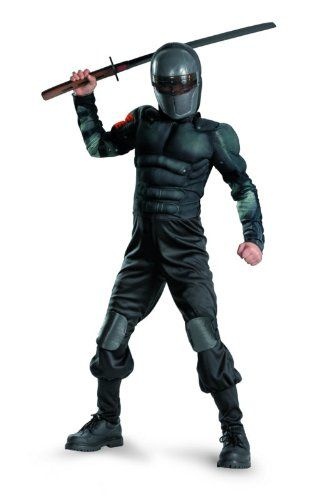 Snake Eyes Classic Muscle Costume Black Small