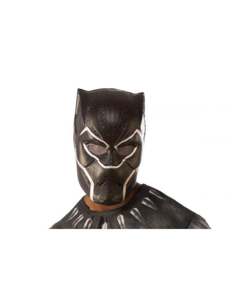 Men's Black Panther 1/2 Adult Mask, Multi Color , One Size