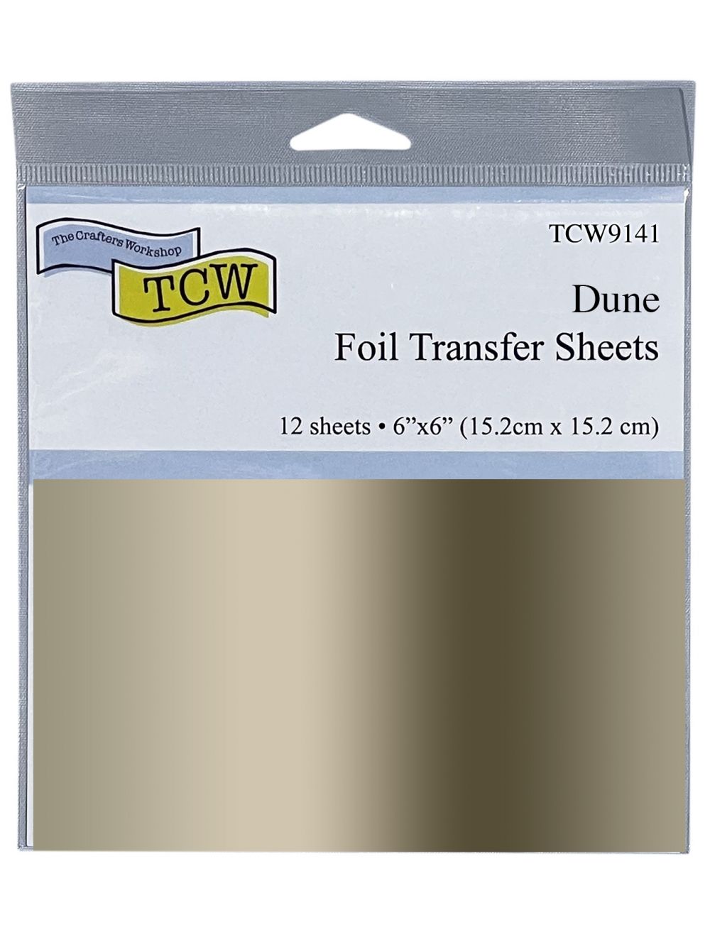 Crafter's Workshop Foil Transfer Sheets 6X6 12/Pkg-Dune