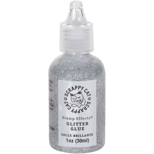 Scrappy Cat Glitter Glue 30Ml Silver