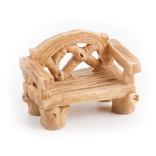 Yard And Garden Minis Wood Look Bench Resin 1.5 X 2 Inches