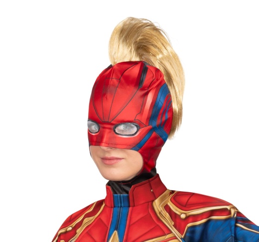 Captain Marvel Adult Hero Look Headpiece With Mohawk