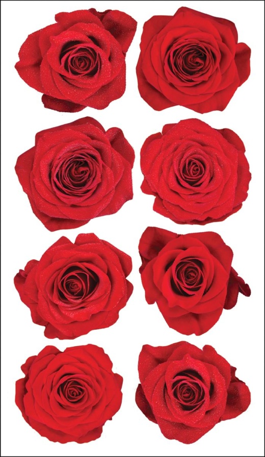 Sticko Stickers Red Roses