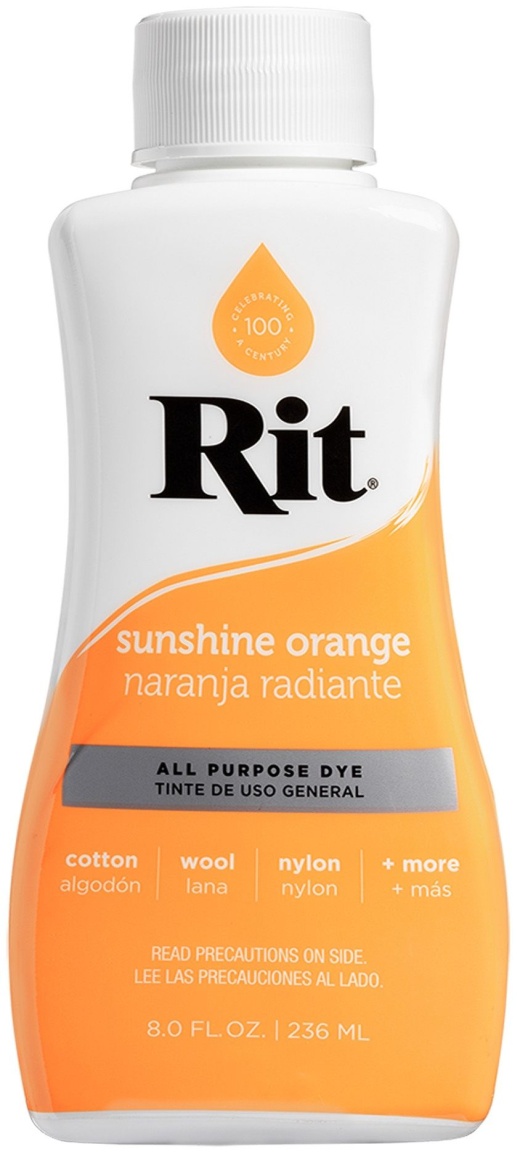 Rit Dye Liquid 8Oz Sunshine Orange