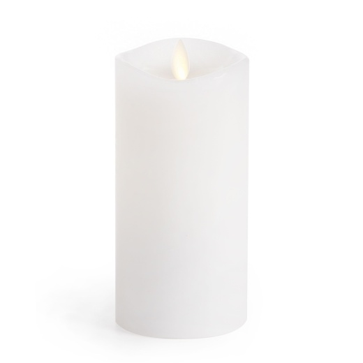 Luminara Flameless Candles - Unscented White Wax 360 Pillar 6 Inch