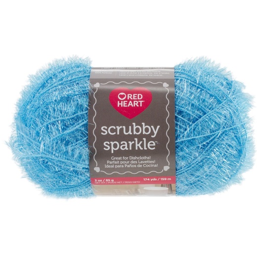 Spinrite Red Heart Scrubby Sparkle Yarn Icepop 1 Pack Of 24 Skein